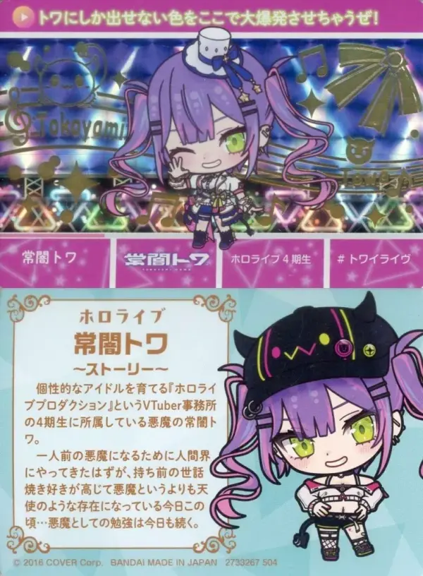 Character Card Touya Towavirtual Youtuber Hololive Carddass Vol.4 F/S-M503 from