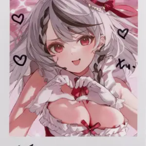 Character Card Sakasha Kuroe A Cheki-Style Bromide With Handwritten Message, Dra