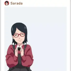 Character Card Uchiha Salad Acrylic Boruto - Naruto Next Generations 02. Picnic
