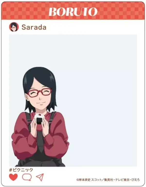 Character Card Uchiha Salad Acrylic Boruto - Naruto Next Generations 02. Picnic