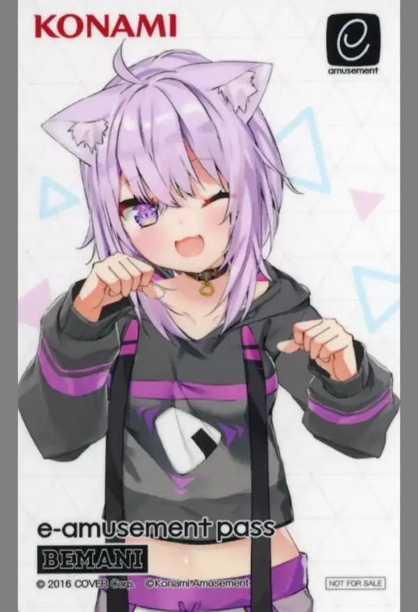 Character Card Nekomata Okayuka E-Amusement Pass Virtual Youtuber Hololive Sound