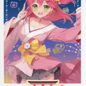 Character Card Sakura Miko Life Virtual Youtuber Hololive Mikkorone Shrine Years