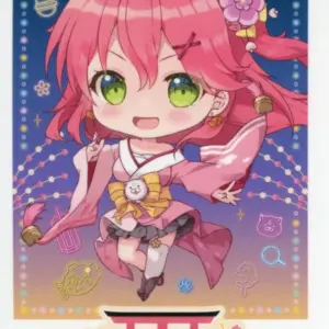 Character Card Sakura Miko Mini Virtual Youtuber Hololive Mikkorone Shrine Ayear