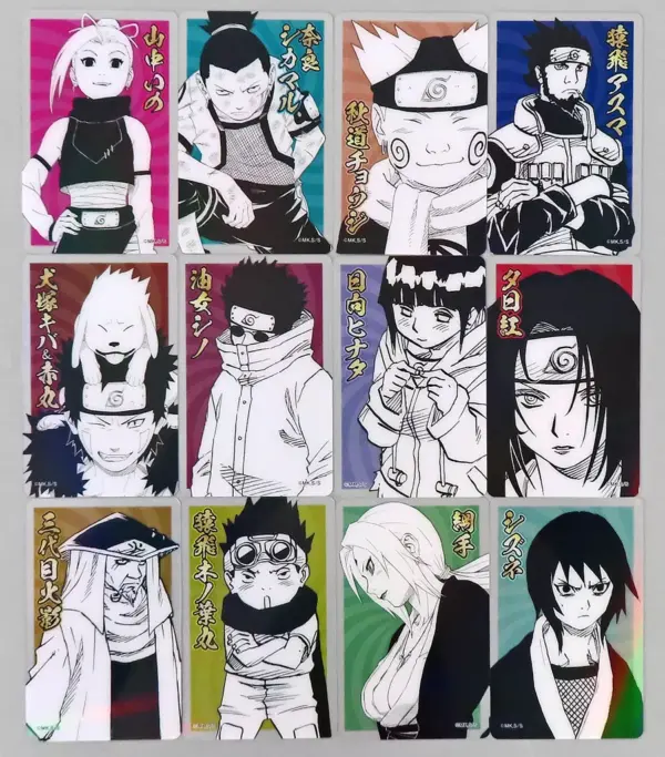 Character Cards, Team 10, 8, Hokage, Konohamaru, Shizune, Naruto, Holo Clear Set