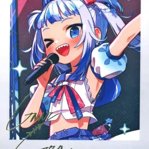 Character Card Gauru Grara A Foil-Pressed, Replica, Signature Uchako-Drawn Cheki