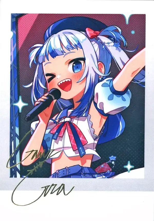 Character Card Gauru Grara A Foil-Pressed, Replica, Signature Uchako-Drawn Cheki