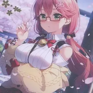 Postcard Sakura Miko Foil Stamped Drawn By Orudan-Sensei Virtual Youtuber Hololi