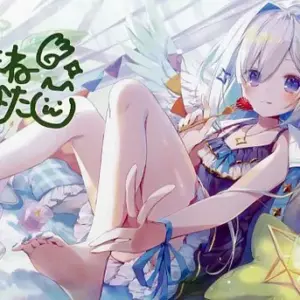 Postcard Amane Kanata Adrawn With Replica Foil Stamped And Autographed, Virtual