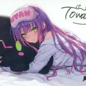 Postcard Towa Foil-Pressed, Original Drawn By Guchico-Sensei With A Signature, V