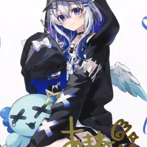 Postcard Amane Kanata Foil Stamped Replica Signed With Original Illustrations Of