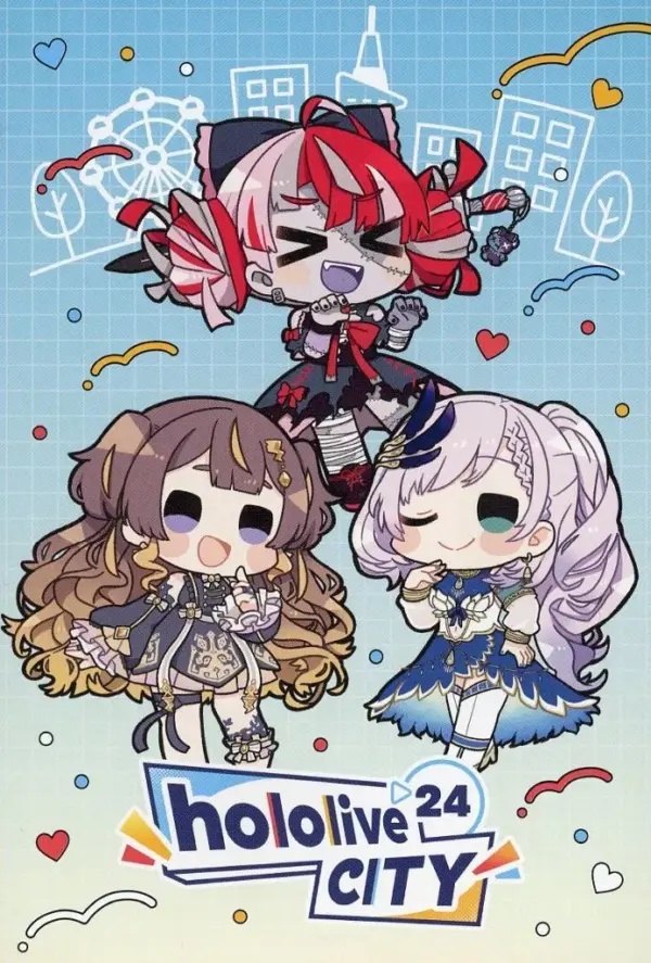 Postcard Hololive Indonesia 2Nd Generation Virtual Youtuber City 24 Mini Game Ho