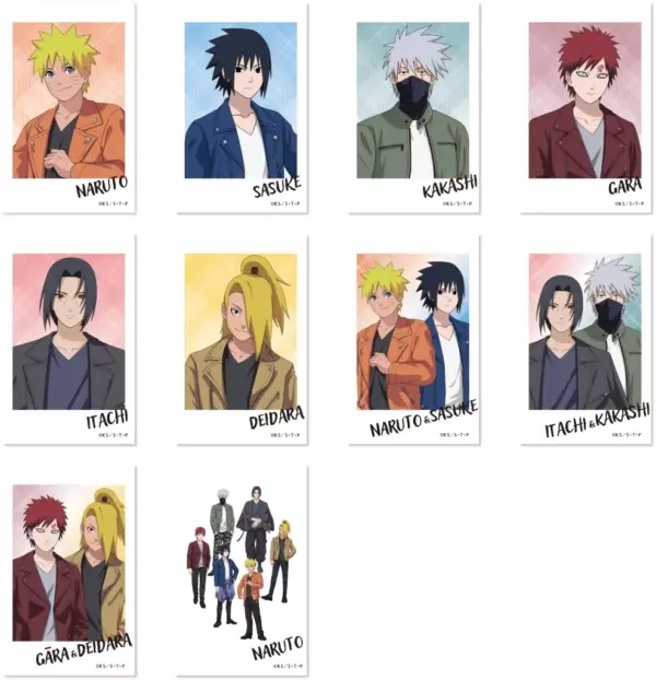 Character Card Box Naruto Shippuden Trading Photo-Style F/S-M503 from japan Rare
