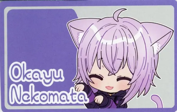 Doujin Accessories Virtual Youtuber Okay Ic Sticker Smile Ver Nekomata Nennen Ko