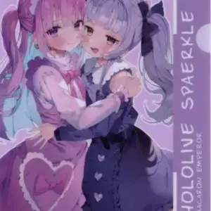 Doujin Accessories Small Items Virtual Youtuber A4 Clear File Minato Akua Shion