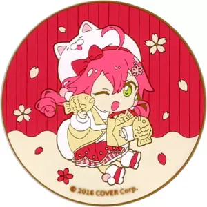 Coaster Sakura Miko Private Clothing/Red Rubber B Virtual Youtuber Hololive Naru