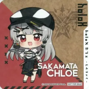 Coaster Sakasha Kuroe Mini Character Original Virtual Youtuber Hololive Holox Ca