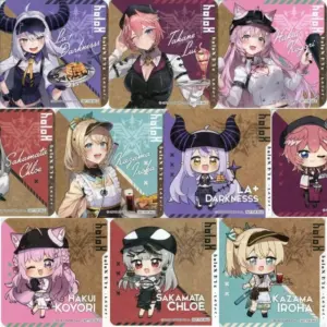 Coasters, All 10 Types Set, Original Virtual Youtuber Hololive Holox Cafe - Shin