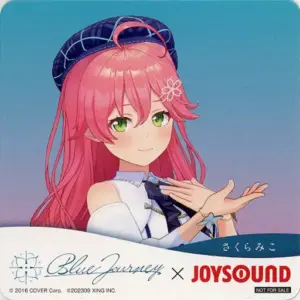 Coaster Sakura Miko Original Virtual Youtuber Hololive Blue Journey Joysound Col