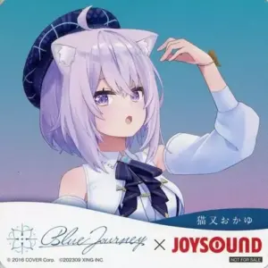 Coaster Nekomata Okayuka Original Virtual Youtuber Hololive Blue Journey Joysoun