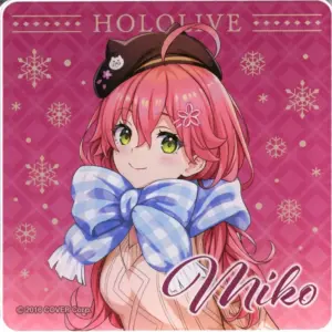 Coaster Sakura Miko Date Clothes Costume Virtual Youtuber Hololive Lawson Acryli