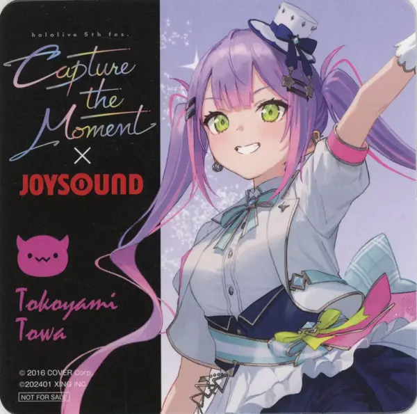 Coaster Towa Normal Original Virtual Youtuber Hololive 5Th Fes. Capture The F/S-
