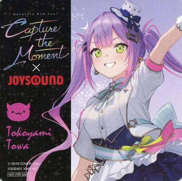 Coaster Touya Towa Hologram Original Virtual Youtuber Hololive 5Th Fes. Capture
