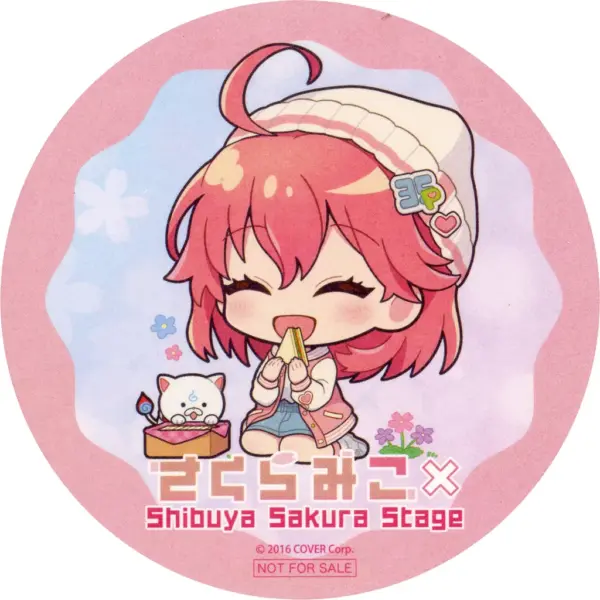 Coaster Sakura Miko Knitted Hat Ver./Sitting Virtual Youtuber Hololive Shibuya S