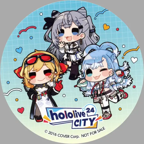 Coaster Hololive Indonesia 3Rd Generation Original Virtual Youtuber City 24 Hood