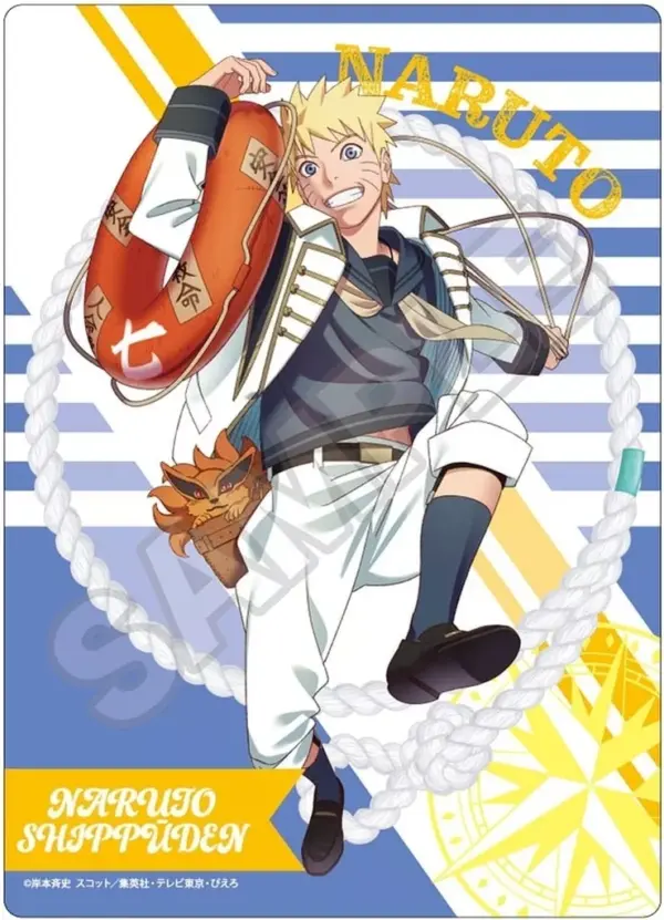 Underlayment Uzumaki Naruto Shippuden B5 Marine Look F/S-M503 from japan Rare  G