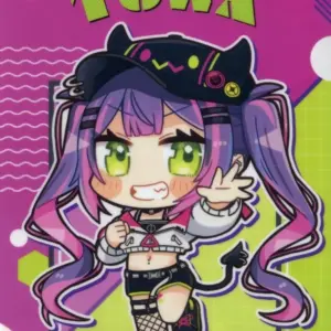 Clear File Towa Mini Character Virtual Youtuber Hololive Joypolis Fancy Party Tr