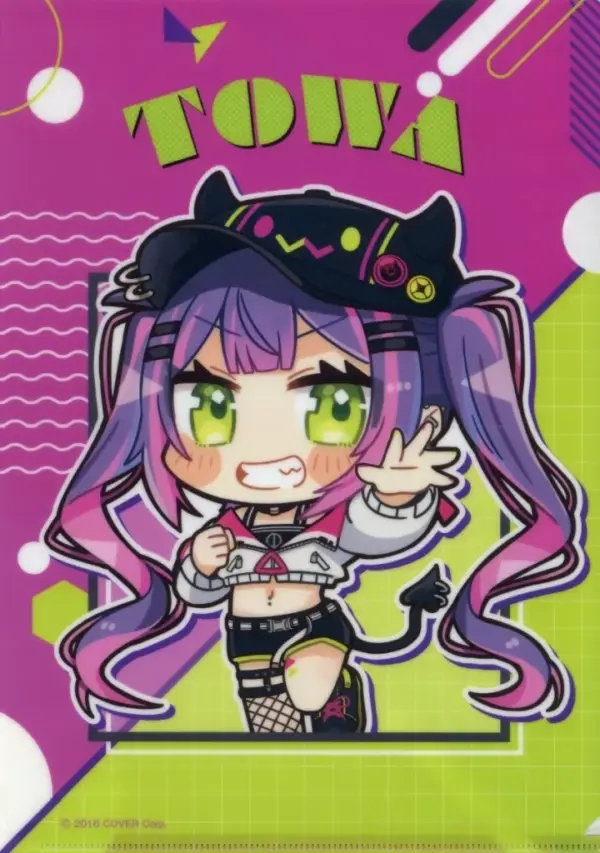 Clear File Towa Mini Character Virtual Youtuber Hololive Joypolis Fancy Party Tr
