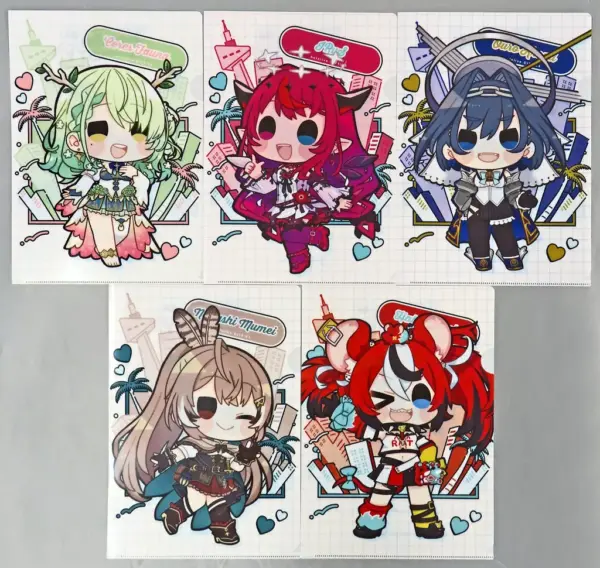 Clear File Hololive English -Promise- A4 5-Piece Set Virtual Youtuber City F/S-M
