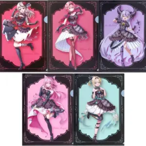 Clear File, Set Of 5 Types, Original A4 Virtual Youtuber Hololive Secret Society