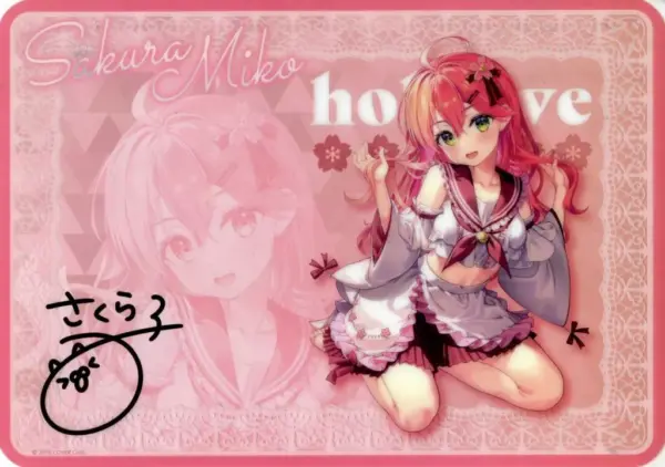 Desk Mat Sakura Miko Visual Virtual Youtuber Hololive Lottery Ripito Award F/S-M