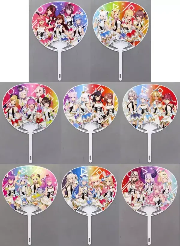 Fans, 8 Types Set, Mini Virtual Youtuber, Hololive, Origin Costume Goods Series,