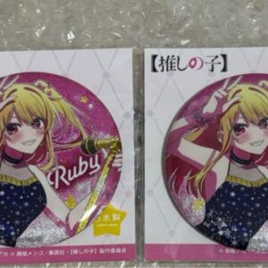 My Favorite Twinkle Star Ruby Gridder Can Badge 2 Pieces F/S-M503 from japan Rar