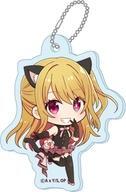 Used Keychain Ruby ​​Black Dress Favorite Girl Petitchoko Trading Acrylic White