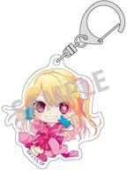 Used Keychain Ruby Favorite Trading Acrylic Okkochi F/S-M503 from japan Rare  Go
