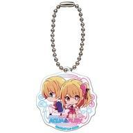 Used Keychain Aqua Ruby Favorite Acrylic Mascot 02 F/S-M503 from japan Rare  Goo