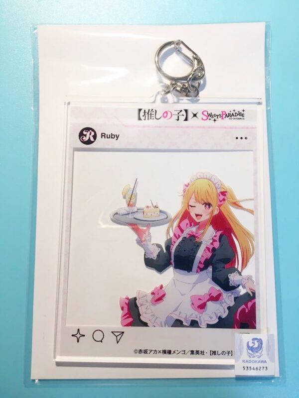 Ruby'S Favorite Sweets Paradise Sns-Style Acrylic Keychain / Hoshino Aqua Ruby A