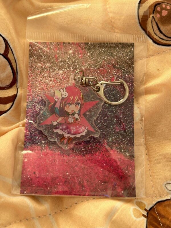 My Favorite Girl Hoshino Ai Acrylic Keychain F/S-M503 from japan Rare  Good cond