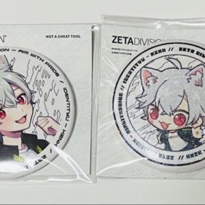 Personality 5 Zeta Division Kazuneko Kznk Can Badge F/S-M501 from japan Rare  Go