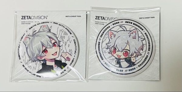 Personality 5 Zeta Division Kazuneko Kznk Can Badge F/S-M501 from japan Rare  Go