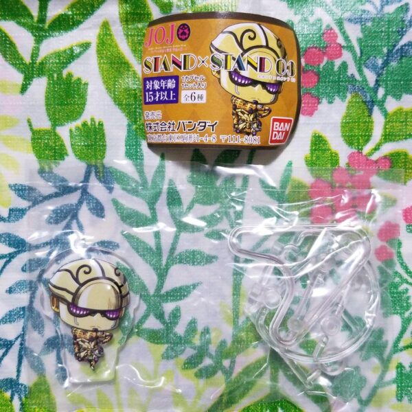 Jojo Gold Experience Gacha Acrylic Stand F/S-M503 from japan Rare  Good conditio