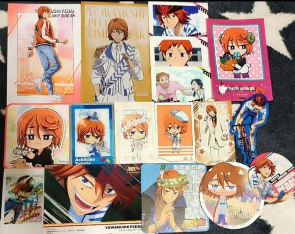 Yowamushi Pedal Ashikiba Takuto Postcard Coaster Sticker Paper Set F/S-M501 from