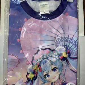 Snow Miku 2023 Full Graphic T-Shirt Size L F/S-M501 from japan Rare  Good condit