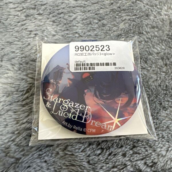 Rella Solo Exhibition Hatsune Miku Holo Processed Can Badge J Glow F/S-M501 from