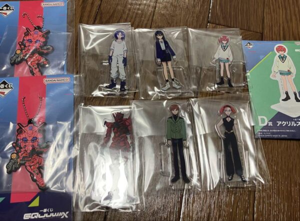 Ichibankuji Gundam Zeke Axe Prize D Acrylic Stand 6 Types 2 Rubber Charms F/S-M5