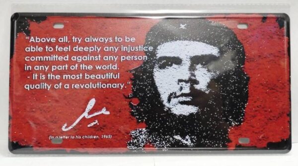 Che Guevara Cuban Revolution Tin Sign Board Iron Metal Plate F/S-M501 from japan