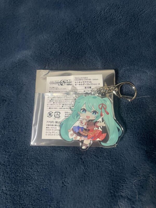 Miku Acrylic Keychain Approx. 7Cm F/S-M501 from japan Rare  Good condition